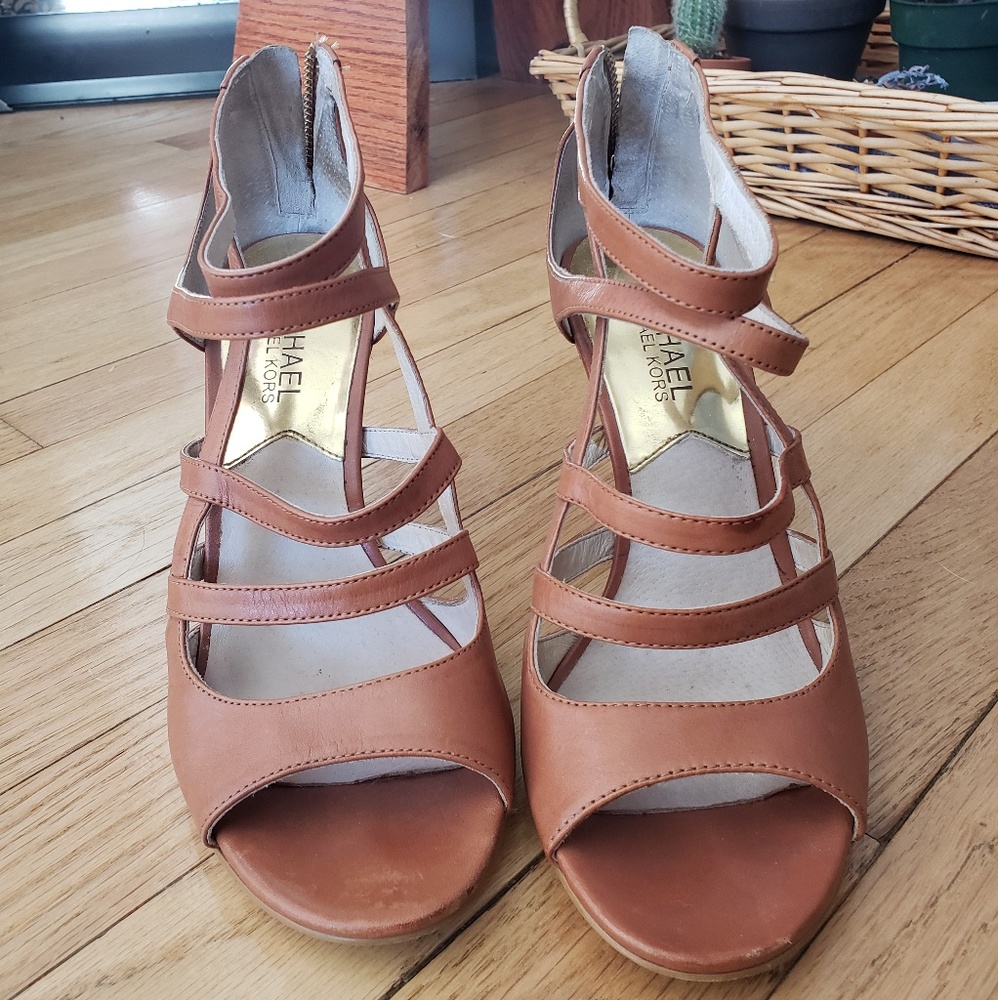 Michael Kors strap open-toed heels